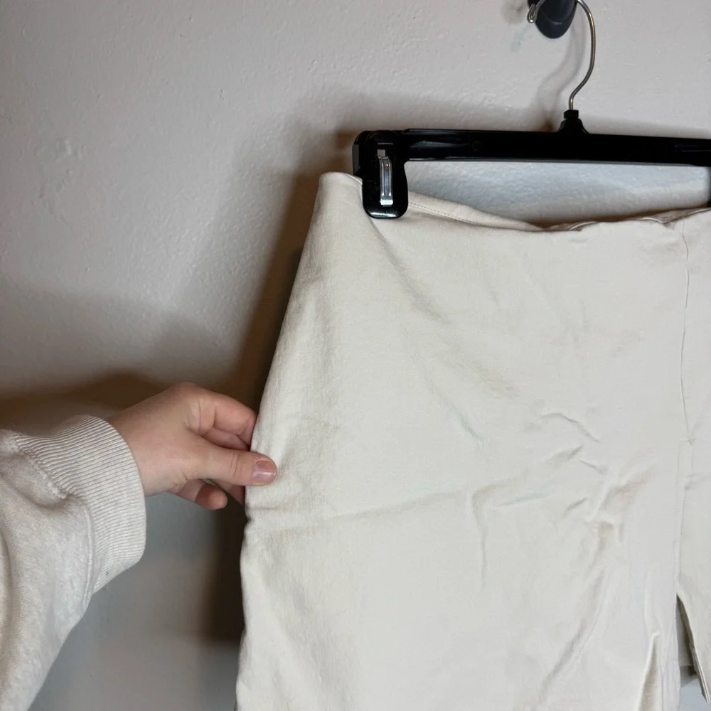 Boston Proper Ivory White Skort Skirt Shorts